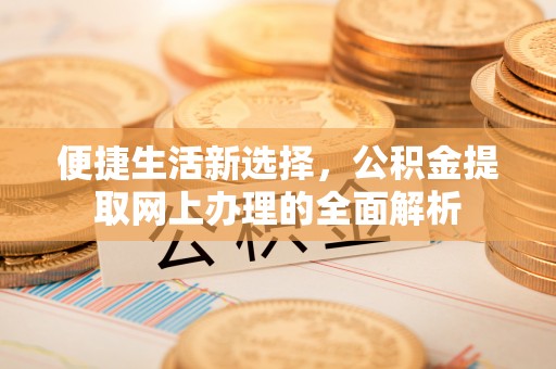 改则便捷生活新选择，公积金提取网上办理的全面解析