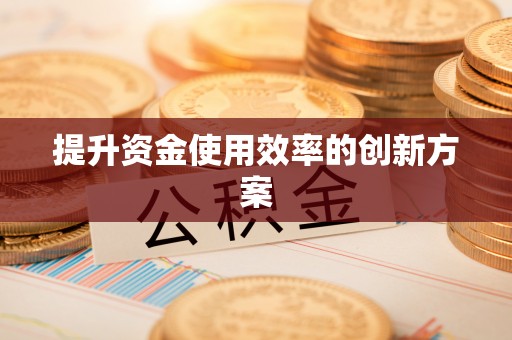 改则提升资金使用效率的创新方案
