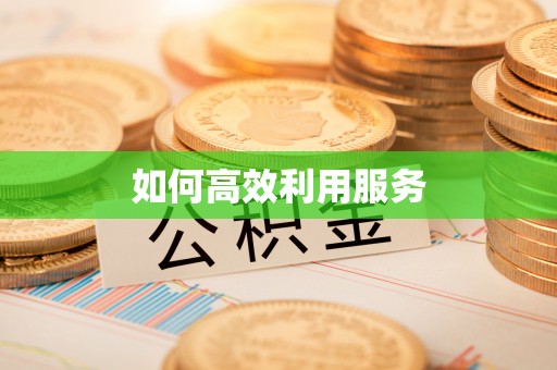 改则如何高效利用服务