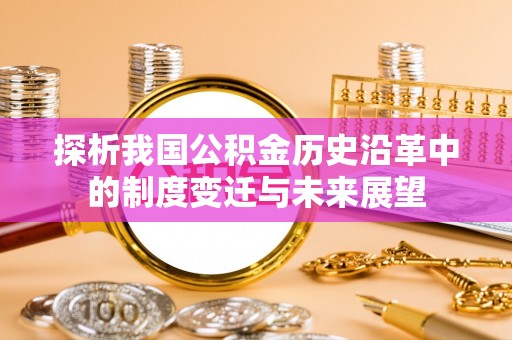 改则探析我国公积金历史沿革中的制度变迁与未来展望